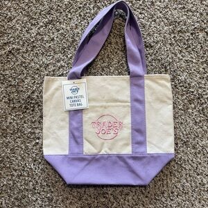 Trader Joe’s Pastel Mini Canvas Tote Bag